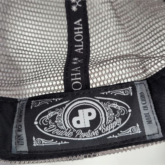 Double Portion Supply Snapback Trucker Mesh Adjustable Hat - Picture 8 of 8